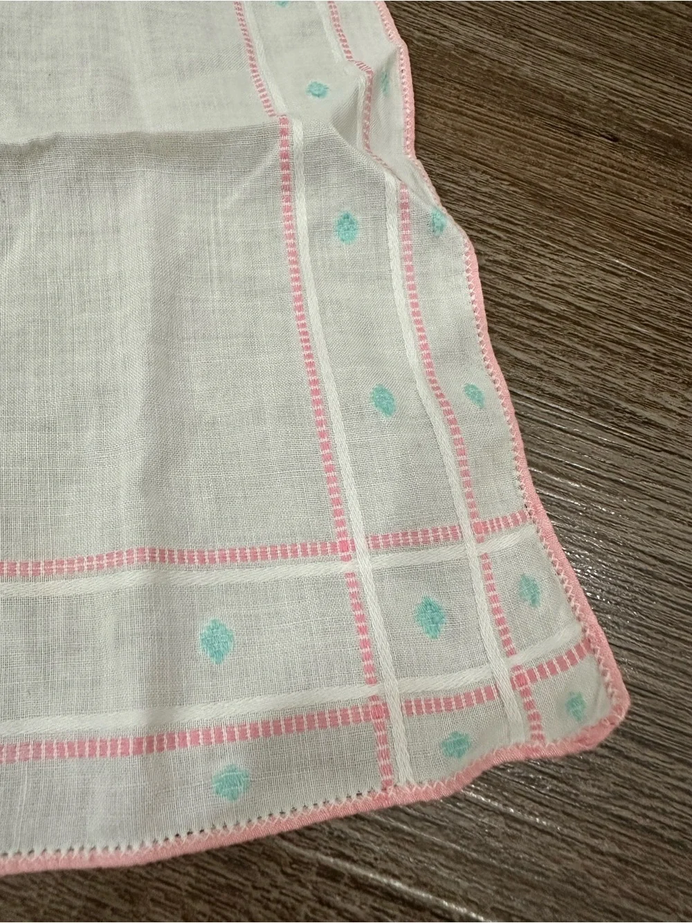 5 Vintage Embroidered Floral Handkerchiefs - White & Pastel Accents